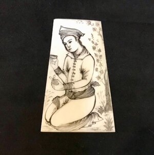 Miniatura sul osso di cammello