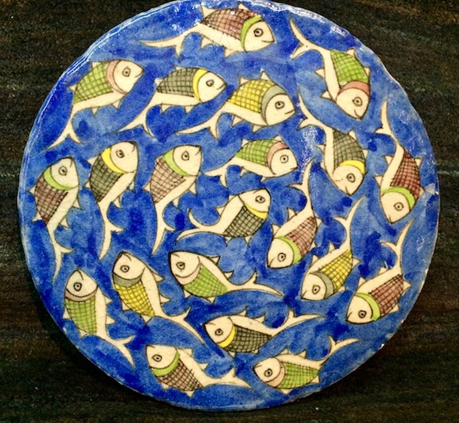 Lavorato e dipinto a mano,