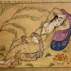 miniatura persiana sul carta