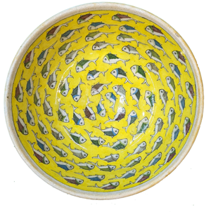 lavorato e dipinto a mano