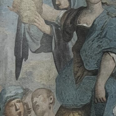 Pilastro dopo le operazioni di restauro