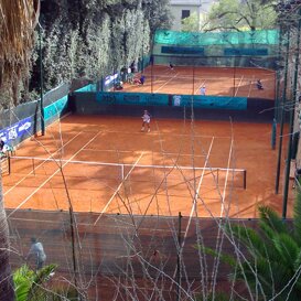 I campi A e B del Tennis Club Villa Amedeo di Caltanissetta