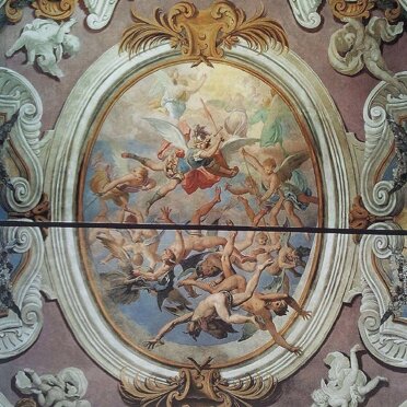 Trionfo di San Michele 1720-1725, volta della navata centrale