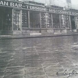 Lo storico “Bar Romano”. Qui Sciascia si fermava con i suoi amici per gustare le specialità del bar