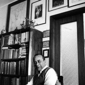 Lo studio della casa di Leonardo Sciascia.