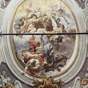 Trionfo della fede 1954, volta della navata centrale