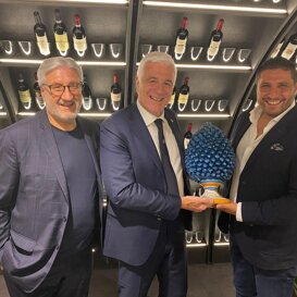da sinistra, Giuseppe Lo Celso, l'ex presidente FIR, Marzio Innocenti ed Andrea Lo Celso