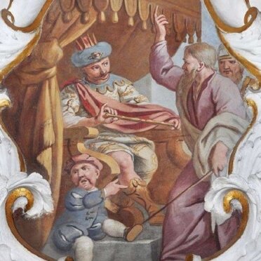 Mosè innanzi al Faraone 1720-1725, navata destra
