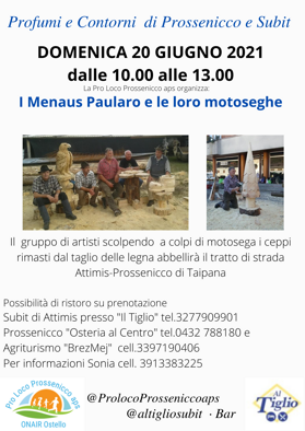 Motoseghe a Profumi e contorni I Menaus di Paularo, artisti del legno