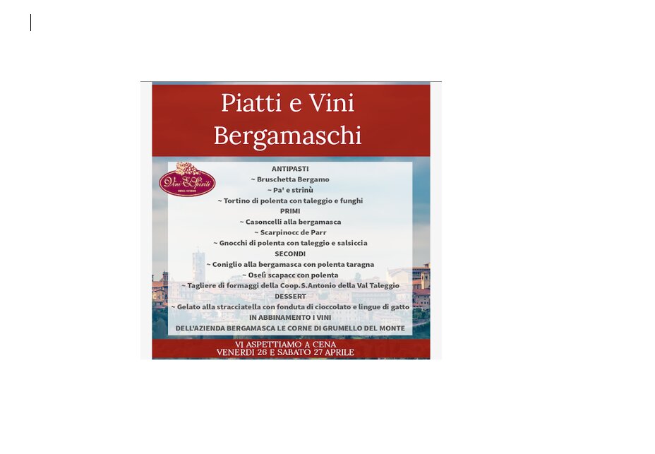 Venerd&igrave; 26 e Sabato 27 Aprile