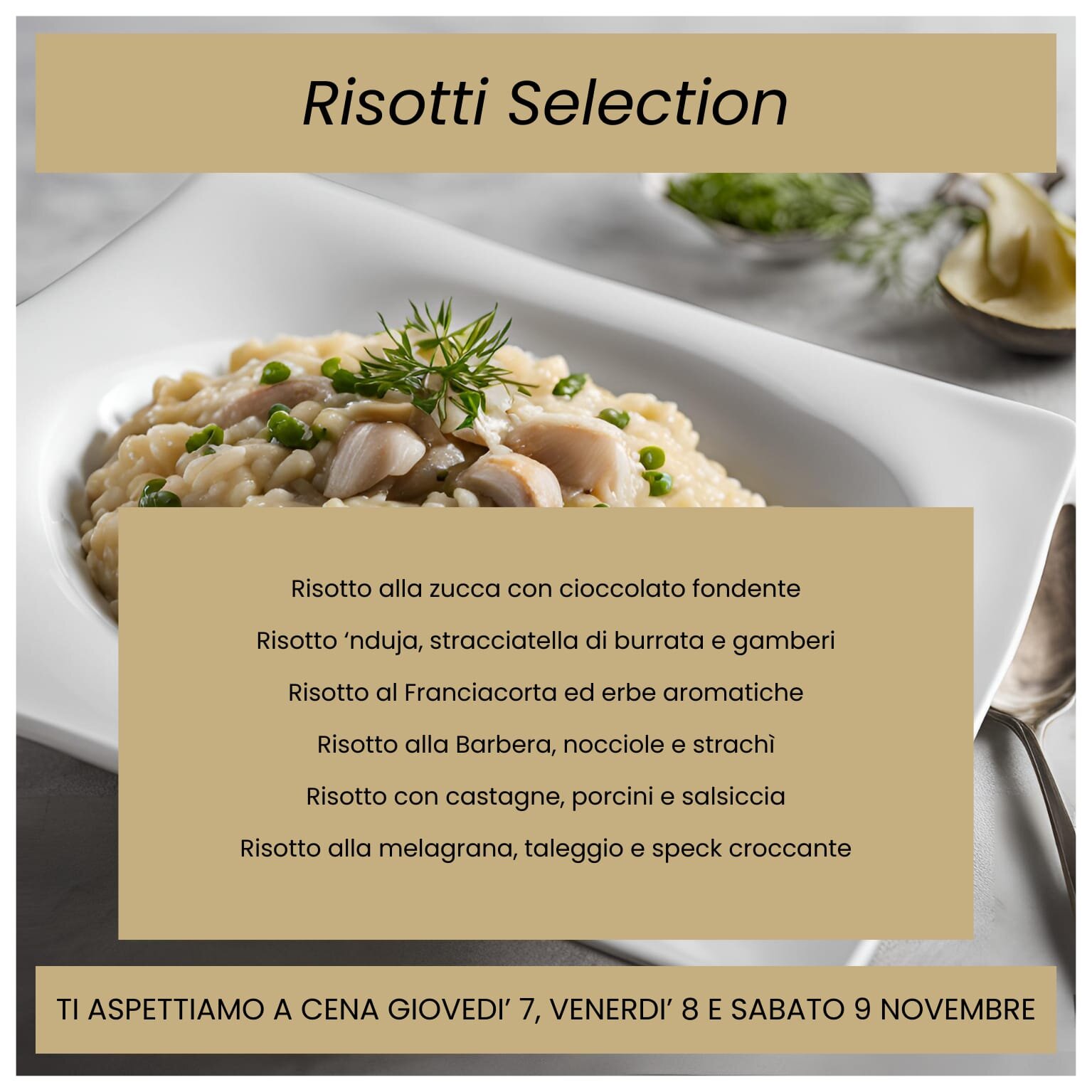 Risotti selection
