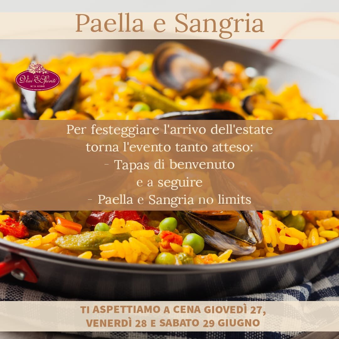 Sangria e paella