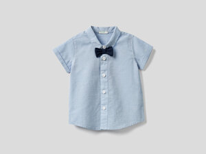 camicia-in-puro-cotone-con-papillon