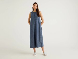 maxi-abito-smanicato-effetto-jeans