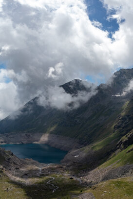 Armando Pezzarossa The Baitone Lake Basin from the Tonolini refuge panoramic view from a fusion of 9 shots (Lightroom)