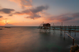 Luca Di Pinto Trabocco at sunset - Termoli CB