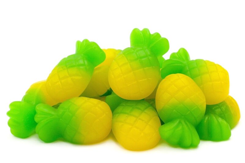 ananas-giallo-verde-caramelle-gommose-lucide-gr-100