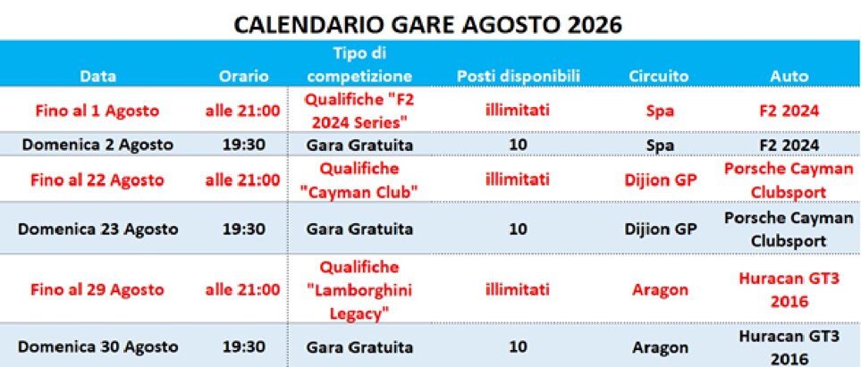 calendario gare agosto 2026 drive gym.jpeg