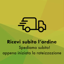 Fast delivery Grazie al nostro partner GLS ricevi il tuo ordine in 2-3 giorni lavorativi. Fast delivery Grazie al nostro partner GLS ricevi il tuo ordine in 2-3 giorni lavorativi.
