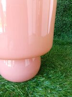 vaso-vetro-base-sfera-d14-arancio-lucido