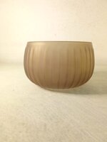 ciotola-vetro-righe-verticali-grigio-opaco