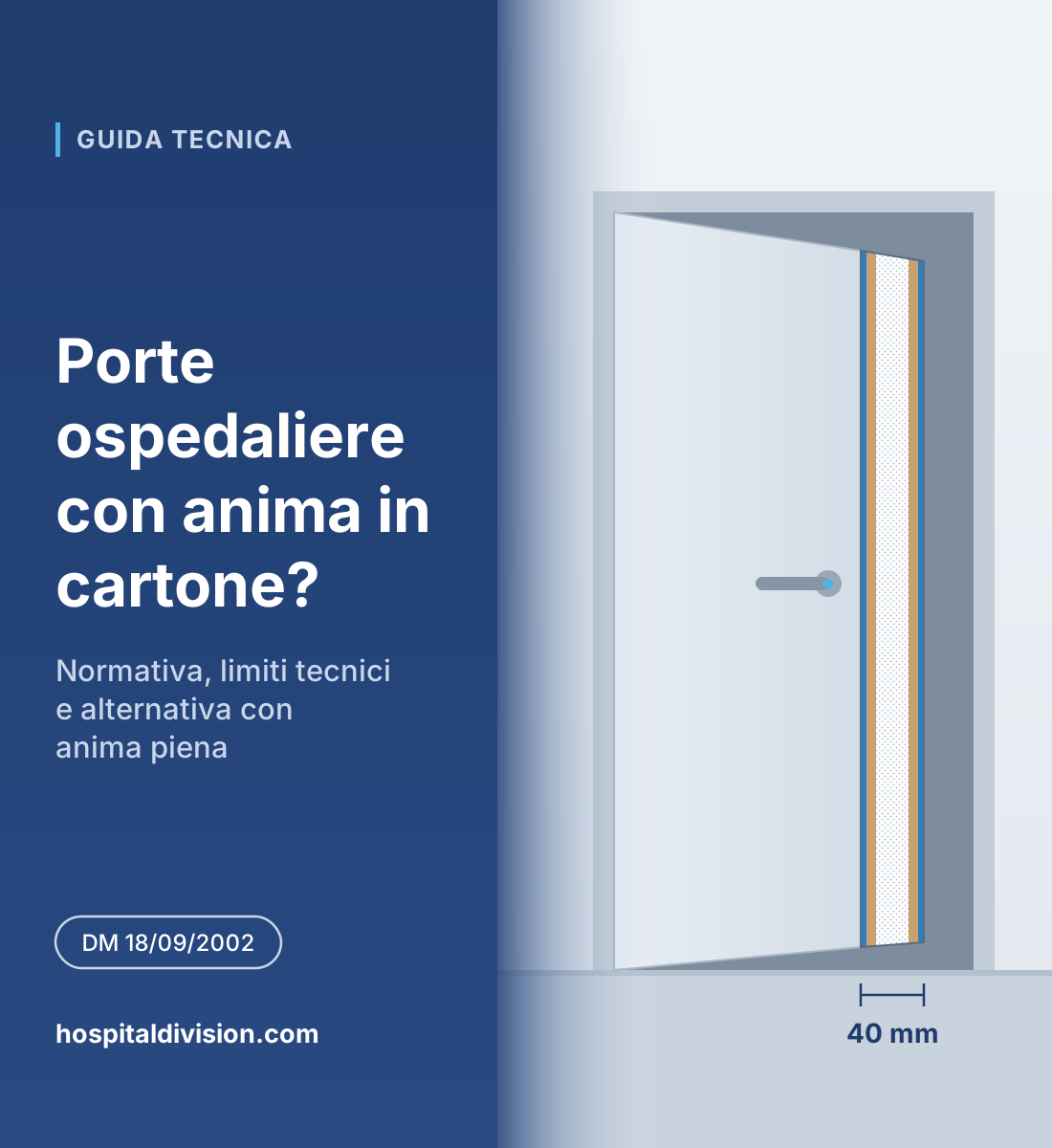 Porte ospedaliere con anima in alveolare di cartone: si possono usare? Porte ospedaliere con anima in alveolare di cartone: si possono usare?