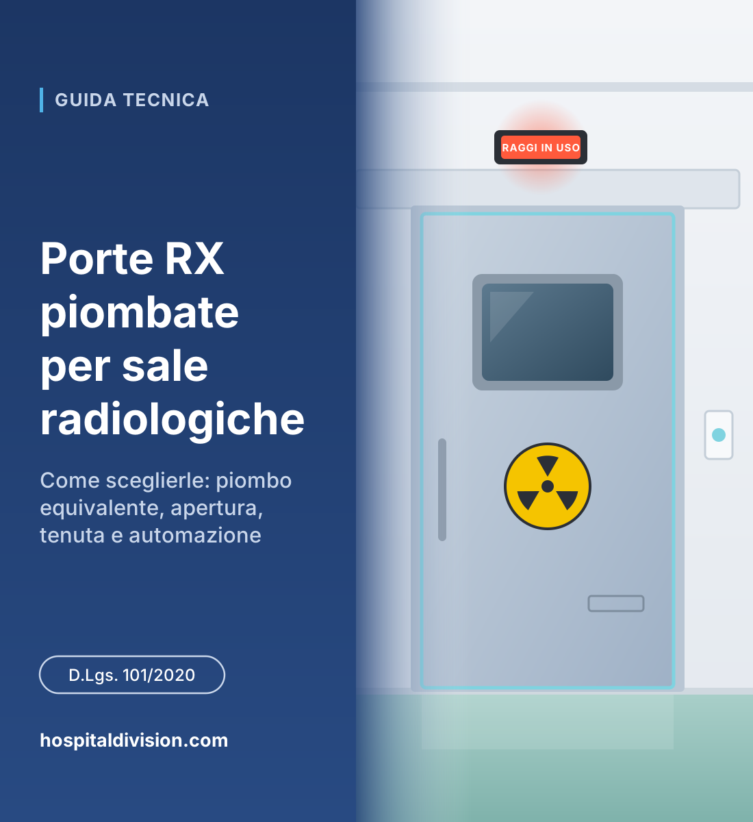 Porte RX piombate: guida alla scelta per sale radiologiche