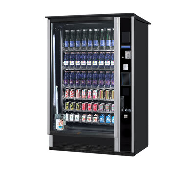 Distributori automatici SandenVendo DV9 OD Vendita SandenVendo DV9 OD G-Drink per la vendita di bibite per esterno blindato e design moderno