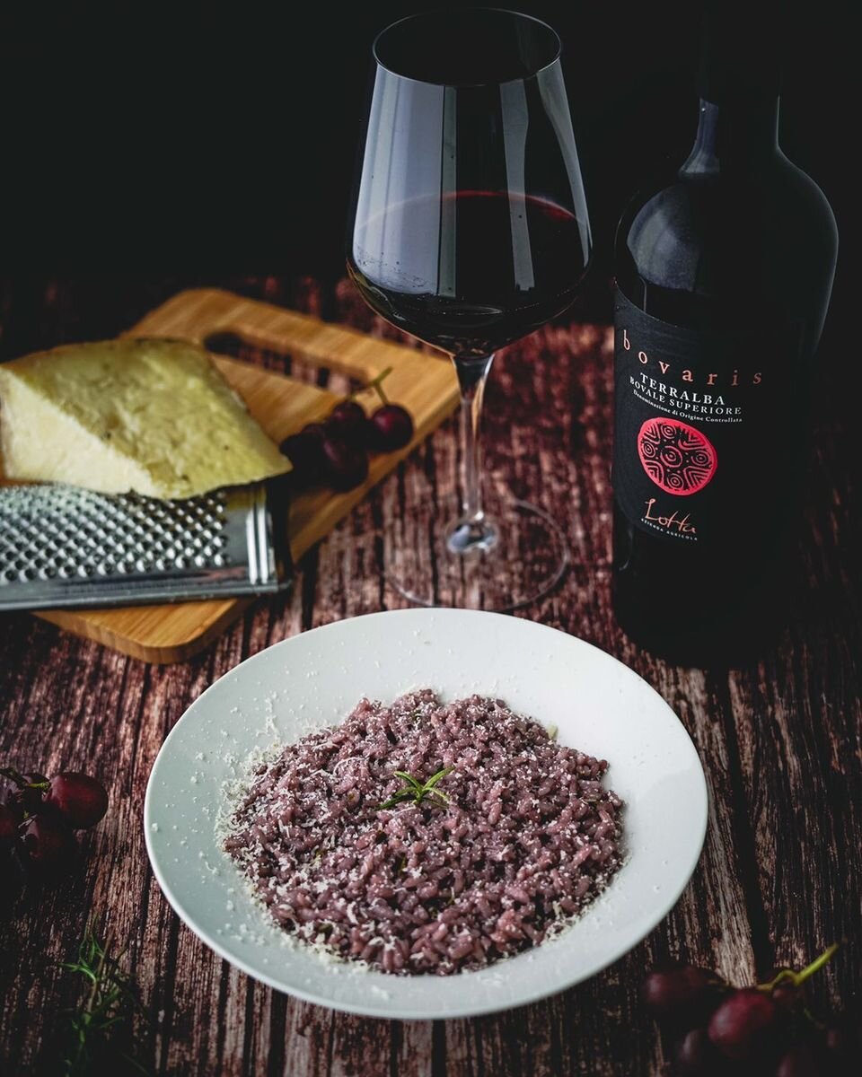 Risotto al bovale "Bovaris" di manufoodwriter Risotto al bovale "Bovaris" di manufoodwriter