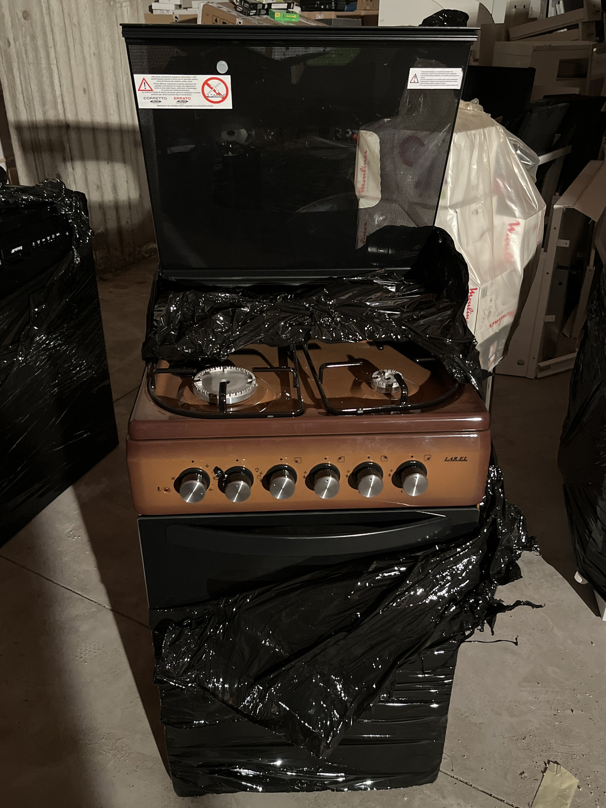 Cucina Larel 4 fuochi - marrone - cm 50x50.