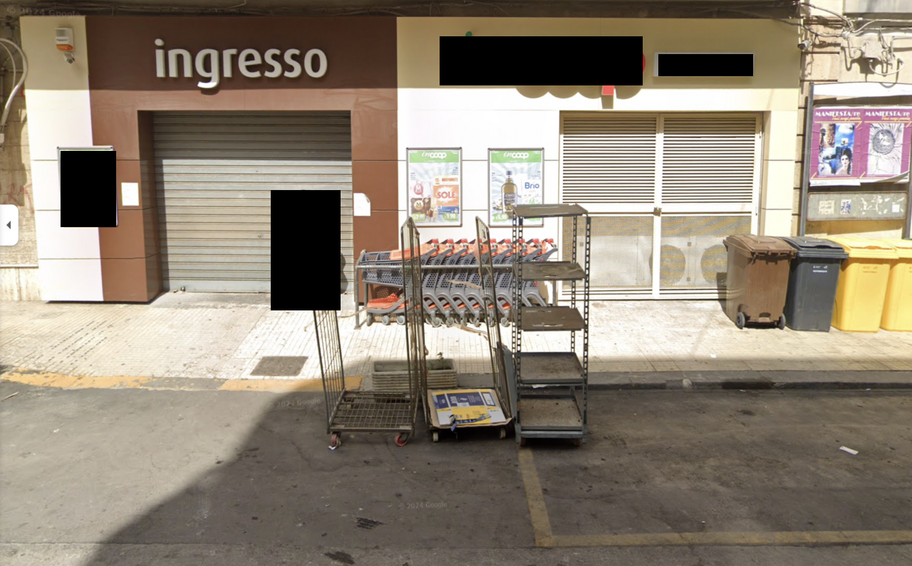 Punto vendita per attività di vicinato alimentare