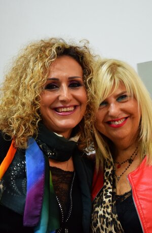 milena e silvana nel back stage