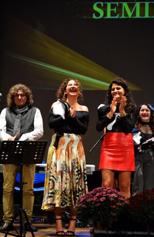 momento della proclamazione dei cantanti vincitori