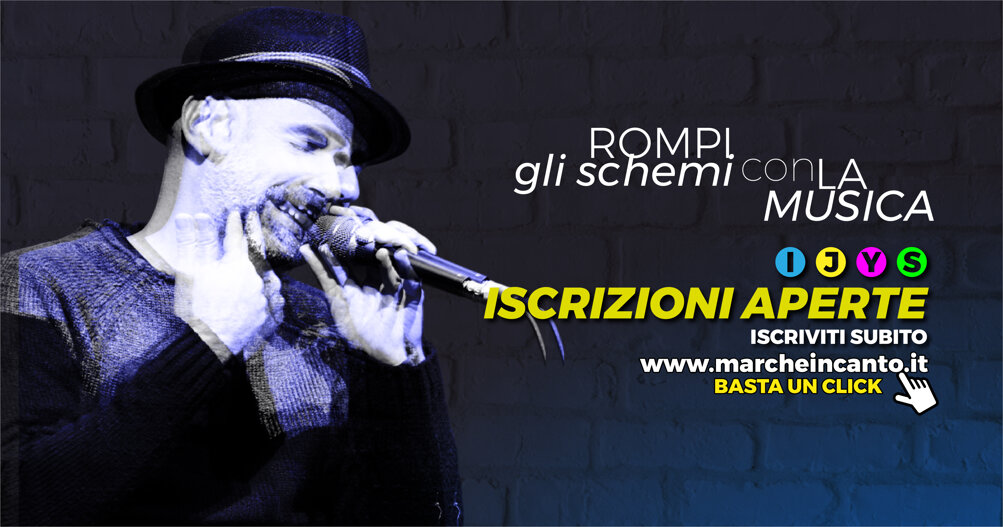 slide di presentazione per apertura iscrizioni anno 2026 rompi gli schemi con la musica