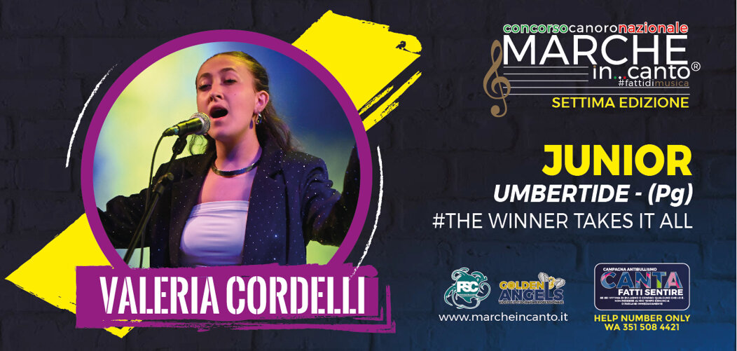 valeria cordelli cantante di umbertide perugia iscritta alla categoria junior cover,festival sotto il conero,sotto il conero,gianluca berti,walter fontana,ancona,premio gabriella ferri,claudio starnone