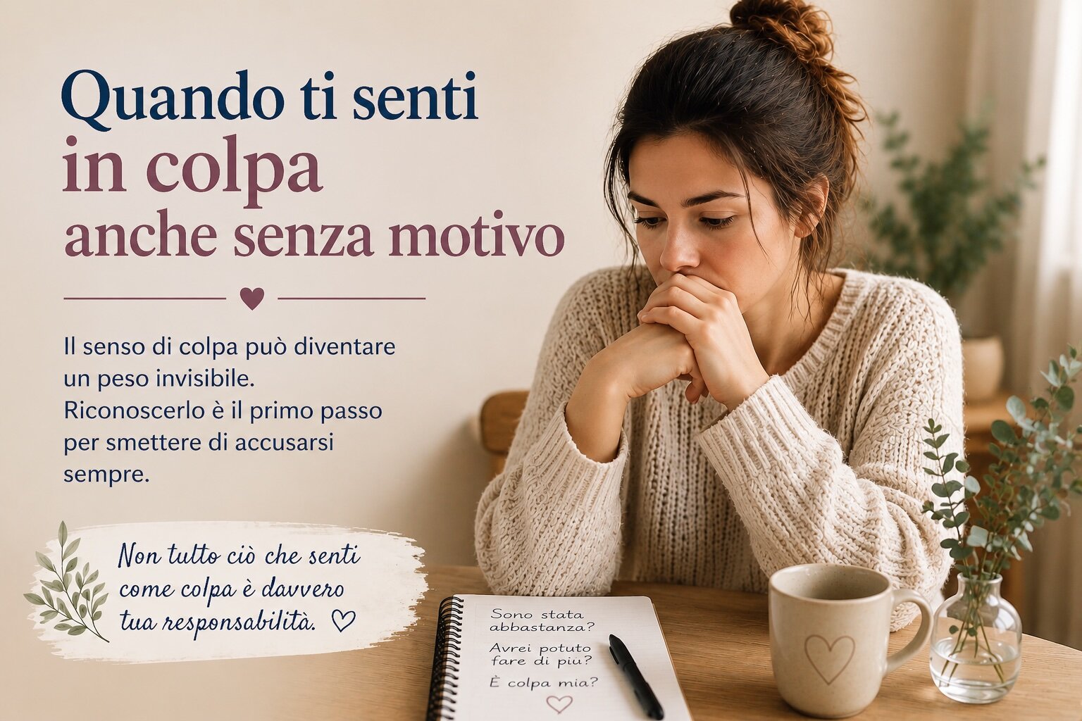 Quando ti senti in colpa senza motivo Quando ti senti in colpa senza motivo