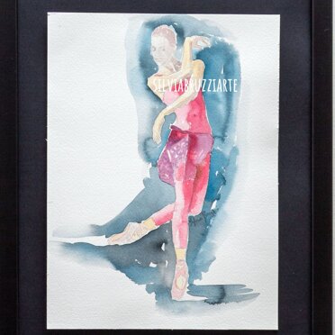 stare sulle punte- acquarello Visibile presso il LAB