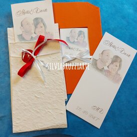 Partecipazioni artistiche Partecipazioni ritratto come tableaux mariage