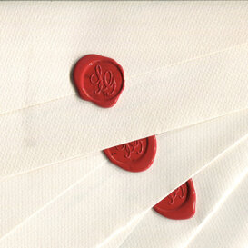 Le mie partecipazioni chiusura in ceralacca antica con capolettera