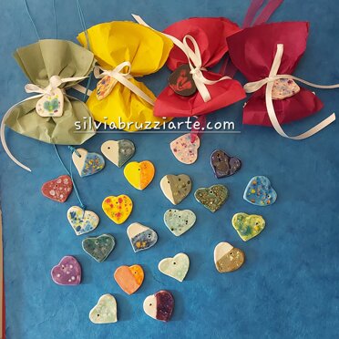 Cuori cristal Cuori colori a scelta bicolore o monocromo