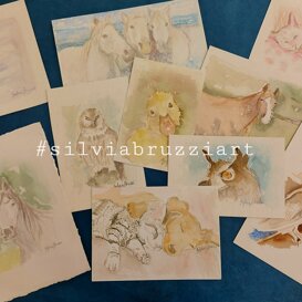 Partecipazioni artistiche acquarelli Acquarello di partenza come regalo o tableaux mariage