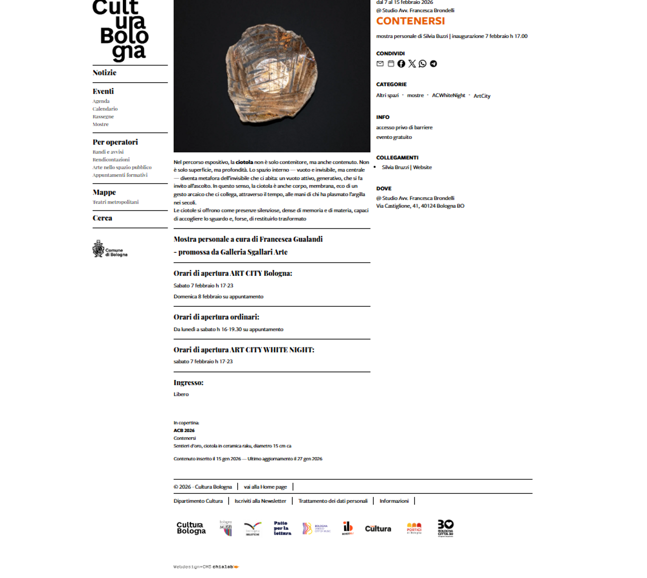 Grazie Bologna e Art City White Night!