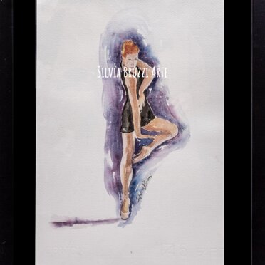 Equilibri- acquarello Visibile presso il LAB