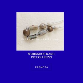 Decorazione ceramica raku vari effetti cromatici