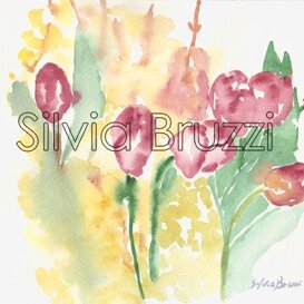 Tulipani idea acquarello per Partecipazioni