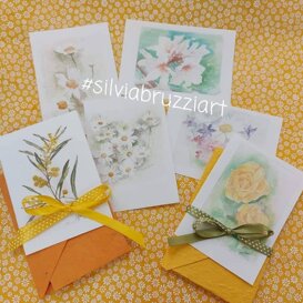 Biglietti augurali e inviti tratti dai miei dipinti