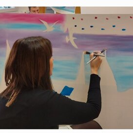 Pittura per esprimere il proprio linguaggio visivo