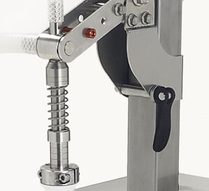 rubinetto in acciaio inox antigoccia per collo bottiglia di vetro