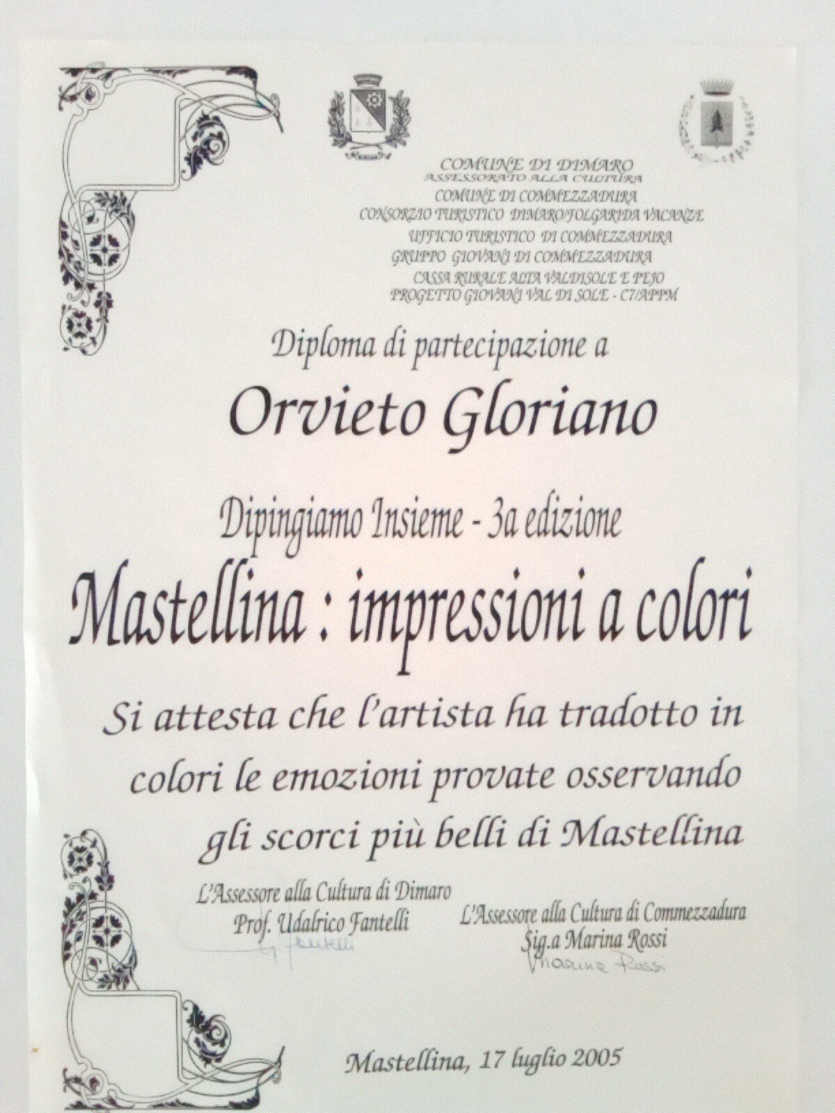 " Mastellina:impressioni a colori"