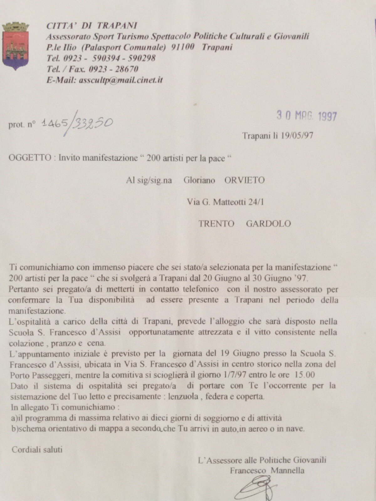 200 Artisti per la pace